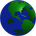 usa globe